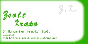 zsolt krapo business card